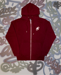 AWS - ZIP HOODIE BURGUNDY