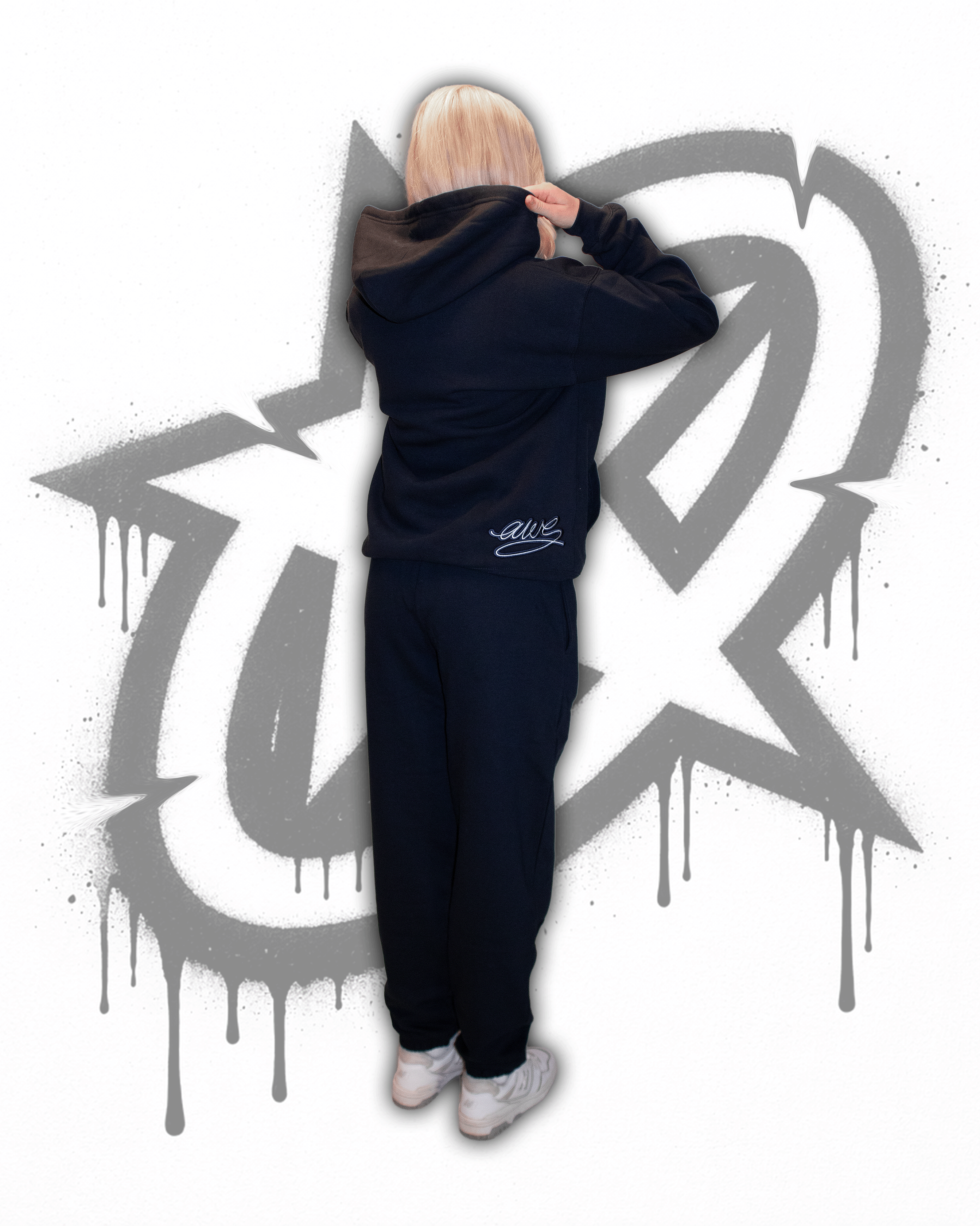 AWS - ZIP HOODIE NAVY/BLUE